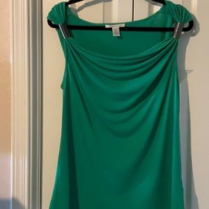 Kenneth Cole gorgeous green drape tank top